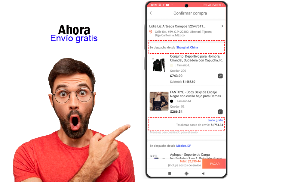 Envío Internacional Gratis